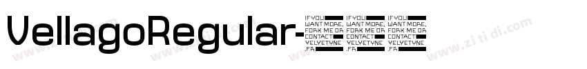 VellagoRegular字体转换