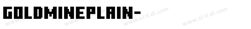 GoldMinePlain字体转换