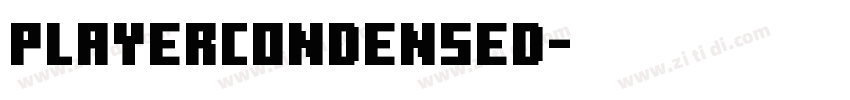 PlayerCondensed字体转换