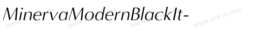 MinervaModernBlackIt字体转换