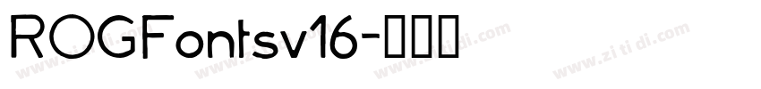ROGFontsv16字体转换