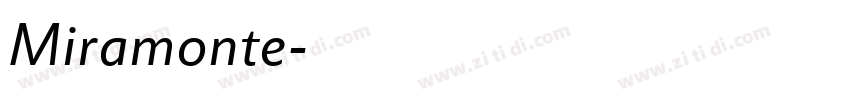 Miramonte字体转换