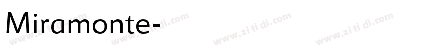 Miramonte字体转换