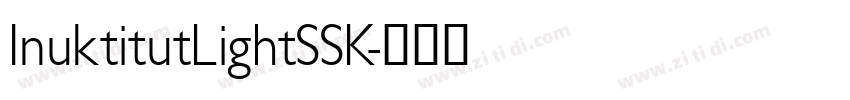 InuktitutLightSSK字体转换