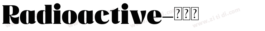 Radioactive字体转换