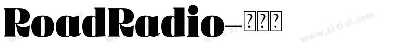 RoadRadio字体转换