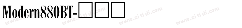 Modern880BT字体转换