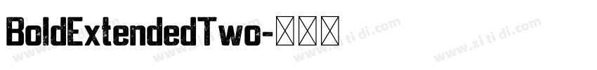BoldExtendedTwo字体转换