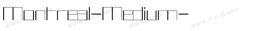 Montreal-Medium字体转换