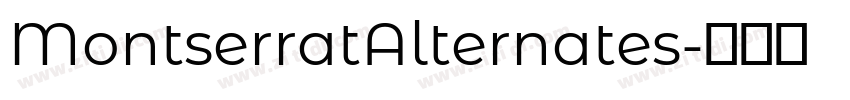 MontserratAlternates字体转换