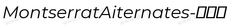 MontserratAiternates字体转换