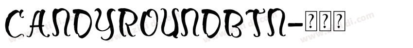 CandyRoundBTN字体转换