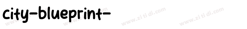 city-blueprint字体转换