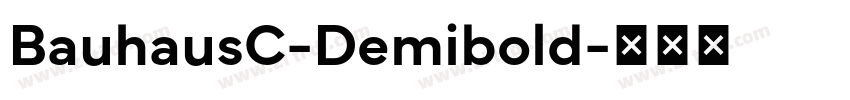 BauhausC-Demibold字体转换