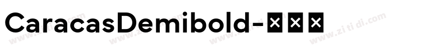 CaracasDemibold字体转换