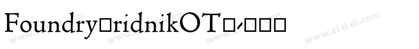 FoundryGridnikOT2字体转换 FoundryGridnikOT2字体转换