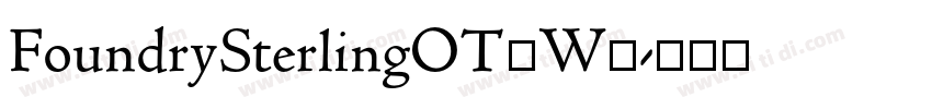 FoundrySterlingOT3W1字体转换
