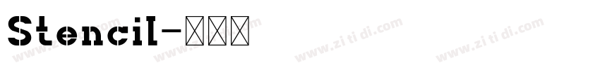 Stencil字体转换