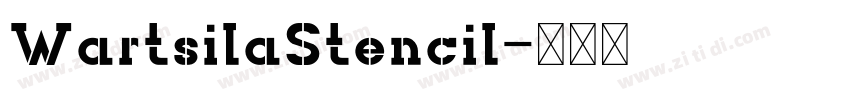 WartsilaStencil字体转换
