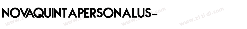NovaQuintaPERSONALUS字体转换