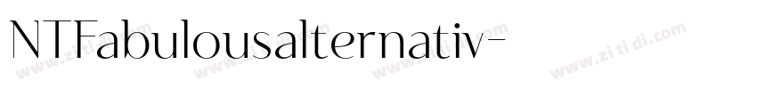 NTFabulousalternativ字体转换