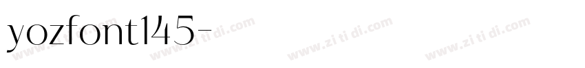 yozfont145字体转换