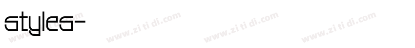 styles字体转换