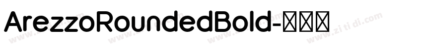 ArezzoRoundedBold字体转换