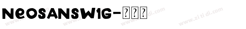 NeoSansW1G字体转换