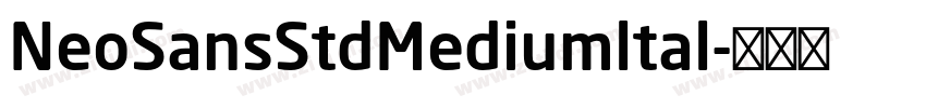 NeoSansStdMediumltal字体转换