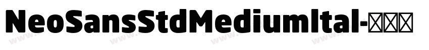 NeoSansStdMediumltal字体转换