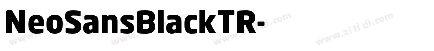 NeoSansBlackTR字体转换