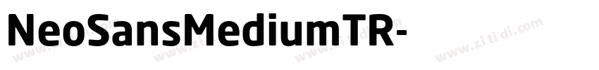 NeoSansMediumTR字体转换