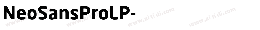 NeoSansProLP字体转换