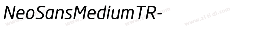 NeoSansMediumTR字体转换
