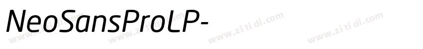 NeoSansProLP字体转换