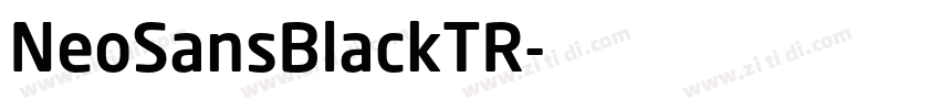 NeoSansBlackTR字体转换