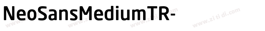 NeoSansMediumTR字体转换