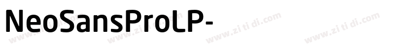 NeoSansProLP字体转换