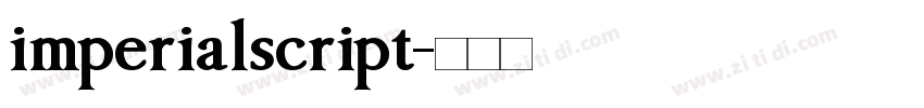 imperialscript字体转换