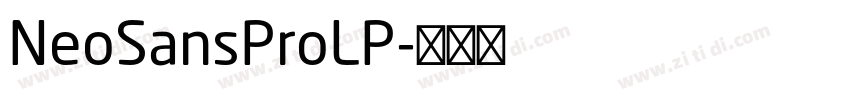 NeoSansProLP字体转换