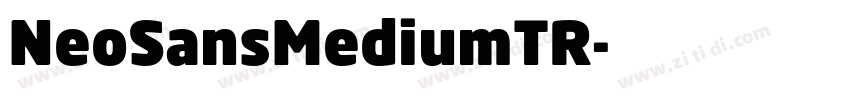 NeoSansMediumTR字体转换