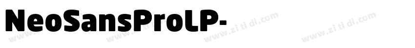 NeoSansProLP字体转换