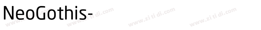 NeoGothis字体转换