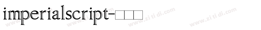 imperialscript字体转换