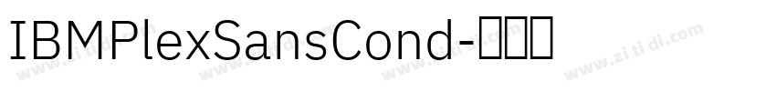 IBMPlexSansCond字体转换