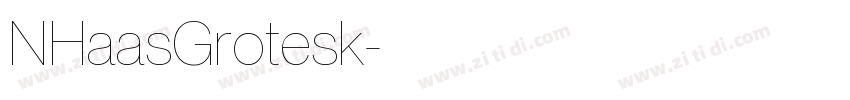 NHaasGrotesk字体转换