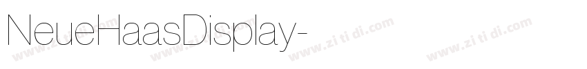 NeueHaasDisplay字体转换