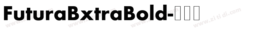 FuturaBxtraBold字体转换