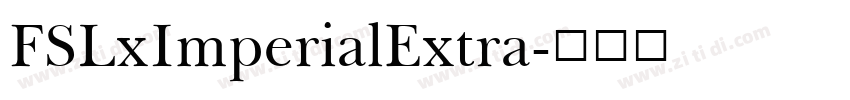 FSLxImperialExtra字体转换